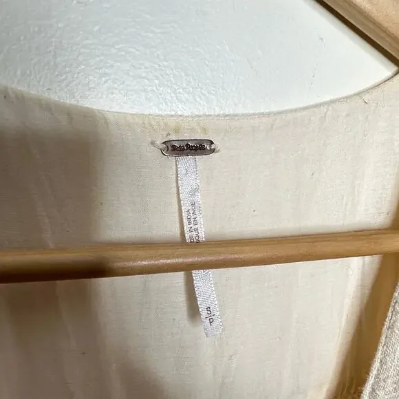 FREE PEOPLE Free-est Love Of My Life Dress Midi Dress Cream Sz S {KK36} - Picture 6 of 7